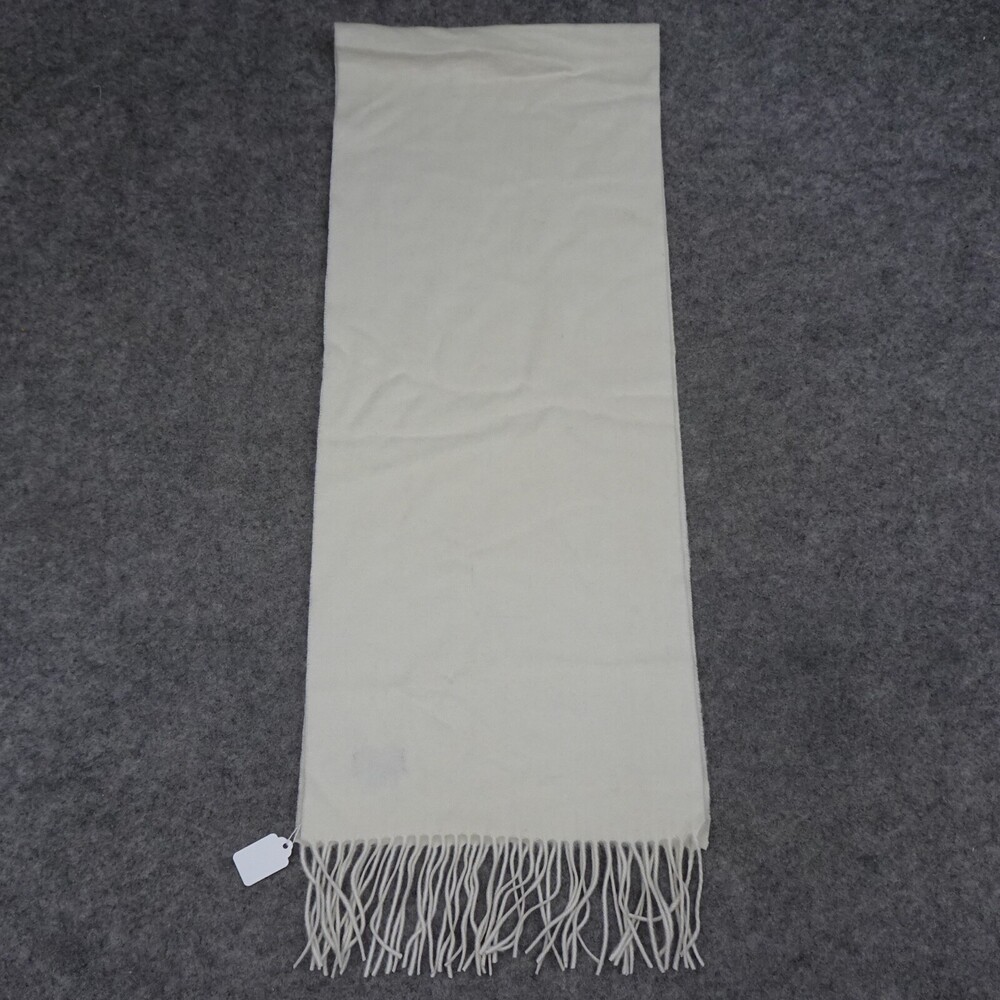 Alashan Scarf Womens One Size Ivory Wrap Cashmere Solid Tasseled